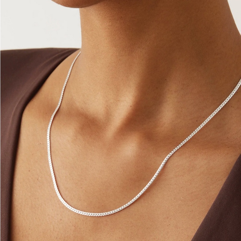 Jenny Bird silver Aria chain necklace